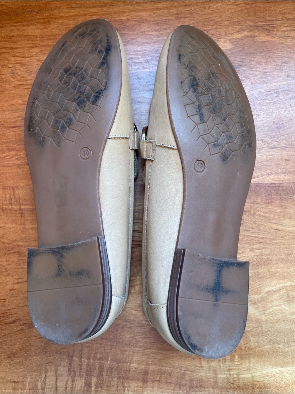 Ateliers Cream Leather Horsebit Loafers - Picture 6 of 6
